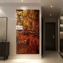 Obrazy strukturalny ręcznie malowany - COPEROSIMO płaskorzeźba na ścianę 80x160 cm