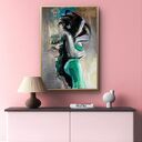 Blisko - inkografia 50x70 Louka do salonu