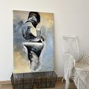 Lovers - obraz na płótnie 120x80 do sypialni