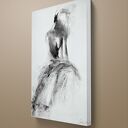 Szkic Kobiety - 50x70, czarno-biała grafika do sypialni