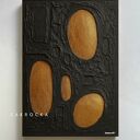 FUTURE DESIGN obraz nowatorski z mocna strukturą czarno złoty 80x120cm