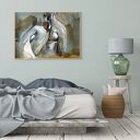 Plakat Lovers 40x60 - szkic kochankowie w stylu Louka
