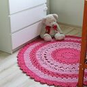 Dywan na szydełku, ręcznie robiony