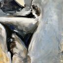 Lovers - obraz na płótnie 120x80 do sypialni