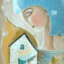 Prawdziwy dom zawsze ma otwarte serce Giclee