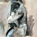 Komplet dwóch inkografii na płótnie 50x70 cm