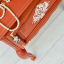 Ręcznie malowana szafka nocna shabby chic - Scandinavian Pink z ludwikowskimi dekorami