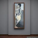 Lady - duży plakat z kobietą 120x60 cm do oprawy