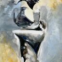 Lovers - obraz na płótnie 120x80 do sypialni