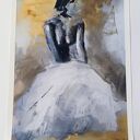 W bieli - inkografia kobiety w sztuce Louka 100x70 cm