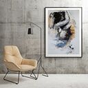 Lovers 87x60 - obraz miłość i kochankowie do sypialni (Giclee 87x60)