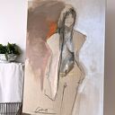 Lady - obraz na płótnie 120x80 cm Louka do salonu i sypialni