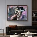 Fioletowy obraz inkograficzny Purple Haze 100x70 cm do sypialni