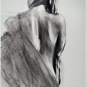 Nude Back - kobieca inkografia 60x90 cm
