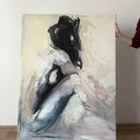 Obraz Fresh na płótnie 120x90 cm - duża grafika kobieca nad łóżko