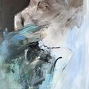 Blue - niebiesko-turkusowy obraz na płótnie 100x70 cm