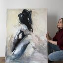 Obraz Fresh na płótnie 120x90 cm - duża grafika kobieca nad łóżko
