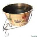 FRANCUSKIE róże - osłonka na doniczkę