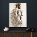Nude Back - kobieca inkografia 60x90 cm