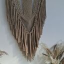 Ręcznie pleciona makrama ścienna w stylu boho