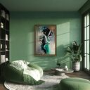 Blisko - inkografia 50x70 Louka do salonu