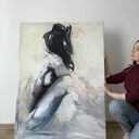 Obraz Fresh na płótnie 120x90 cm - duża grafika kobieca nad łóżko