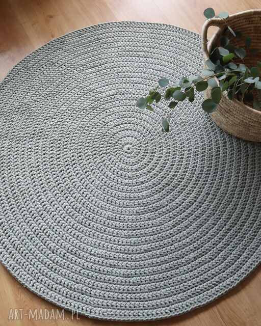 Okrągły dywan ze sznurka bawełnianego 130 cm śr