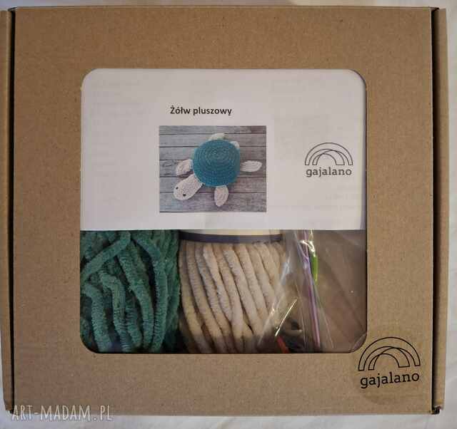 Żółw pluszowy - kompletny zestaw do samodzielnego szydełkowania