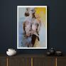 Galeria Alina Louka frapujące obraz do salonu woman 57x39 wystrój sypialni piękne obrazy