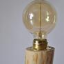 Drewniana lampka "Wood Edison" - lampa dom drewno