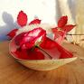 GAIA ceramika ceramiczna podstawka pod mydło czerwony talerzyk na nowoczesna dom mydelniczka z dziurkami