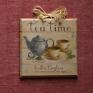 efektowne herbata obrazek decoupage - "tea time"