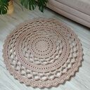 Dywan szydełkowy ze sznurka bawełnianego 110cm