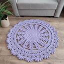 Dywan ze sznurka bawełnianego szydełkowy 90cm