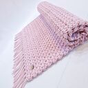 Dywan Mosses Pink 60x100 cm ze sznurka bawełnianego - dywanik szydełkowy dla małej księżniczki