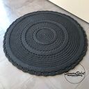 Okrągły dywan ze sznurka o średnicy 150 cm