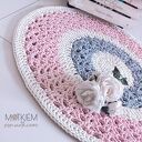 Ażurowy dywan ze sznurka bawełnianego 100 cm