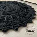 Okrągły dywan ze sznurka, średnica 110 cm