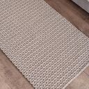 Dywan szydełkowy ze sznurka bawełnianego prostokątny 60x90 cm