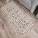 Dywan ze sznurka bawełnianego szydełkowy prostokątny 60x143 cm