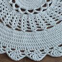 Dywan szydełkowy ze sznurka bawełnianego 110cm