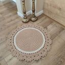 Dywan okrągły ze sznurka bawełnianego 80cm