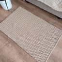 Dywan szydełkowy ze sznurka bawełnianego prostokątny 60x90 cm