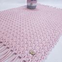 Dywan Mosses Pink 60x100 cm ze sznurka bawełnianego - dywanik szydełkowy dla małej księżniczki