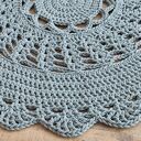 Dywan ze sznurka bawełnianego szydełkowy 100cm