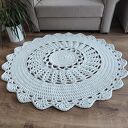 Dywan szydełkowy ze sznurka bawełnianego 110cm