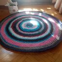 Dywan Eco Etno Zero Waste 80 cm - ręcznie robiony