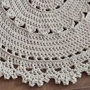 Dywan szydełkowy okrągły ze sznurka bawełnianego 90cm