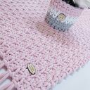 Dywan Mosses Pink 60x100 cm ze sznurka bawełnianego - dywanik szydełkowy dla małej księżniczki