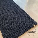Prostokątny dywan/chodnik/dywanik ze sznurka bawełnianego 55x105